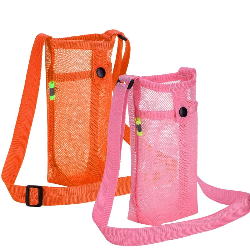 Tainehs Beach Bottle Bag & Sports Bottle Carrier with Adjustable Strap for Gym  Hiking  Camping & Walking Essentials - Image 1